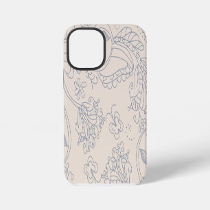 Coque iPhone 12 Mini Fond floral vintage