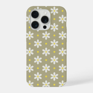 Fond personnalisé à motif de pâquerettes blanches
