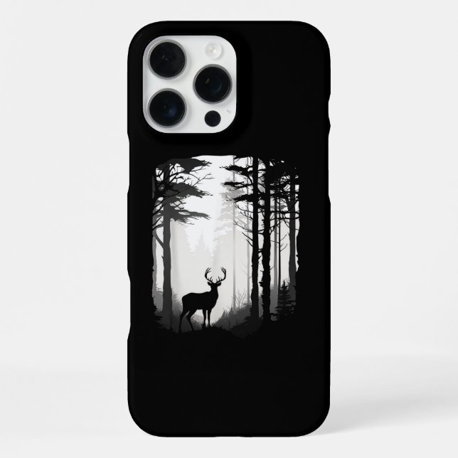 Coque iPhone Forêt de cerfs faune (Verso)