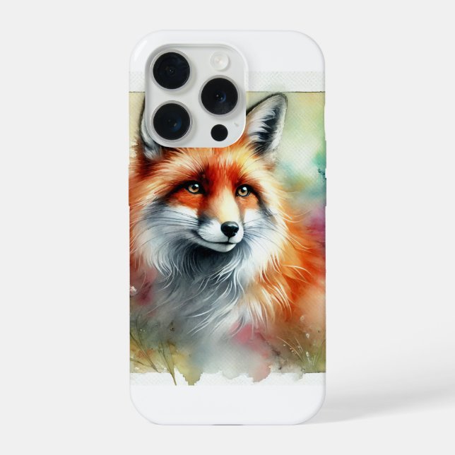 Coque iPhone Fox in the Serene Forest 230924AREF126 - Watercolo (Verso)