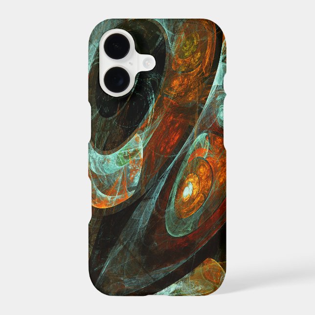 Coque iPhone Fractionner l'art Abstrait (Verso)