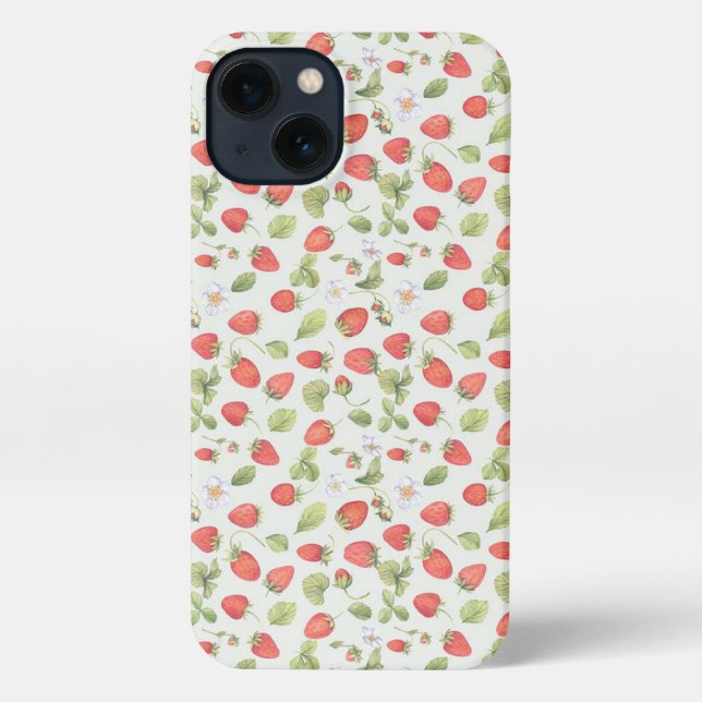 Coque iPhone Fraises|| (Verso)