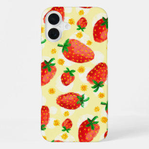 Coque iPhone 16 Plus Fraises et baies éclairées