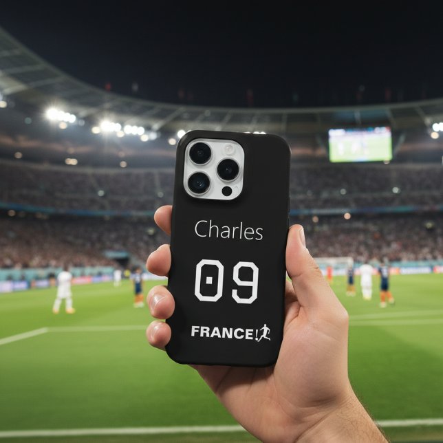 Coque iPhone France Soccer Custom Name Number Gift (Créateur téléchargé)