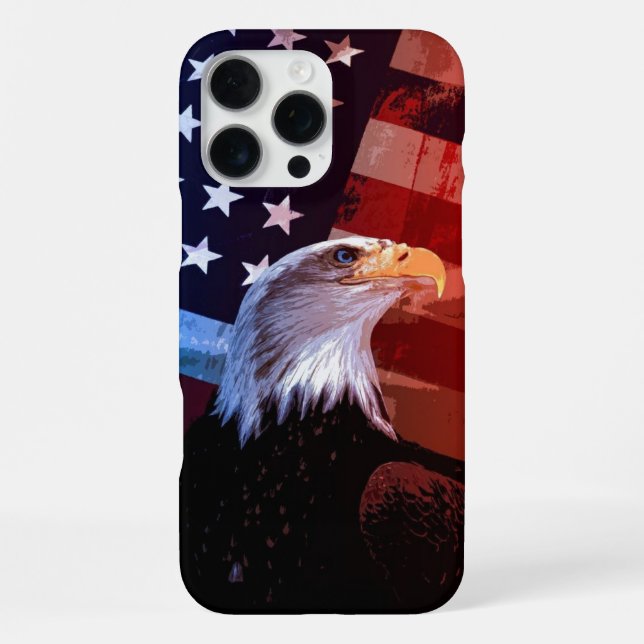 Coque iPhone "Freedom Soars - Patriotic Eagle Edition" (Verso)