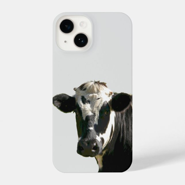 Coque iPhone Fun Holstein Vache Laitier ferme Humour animal (Verso)