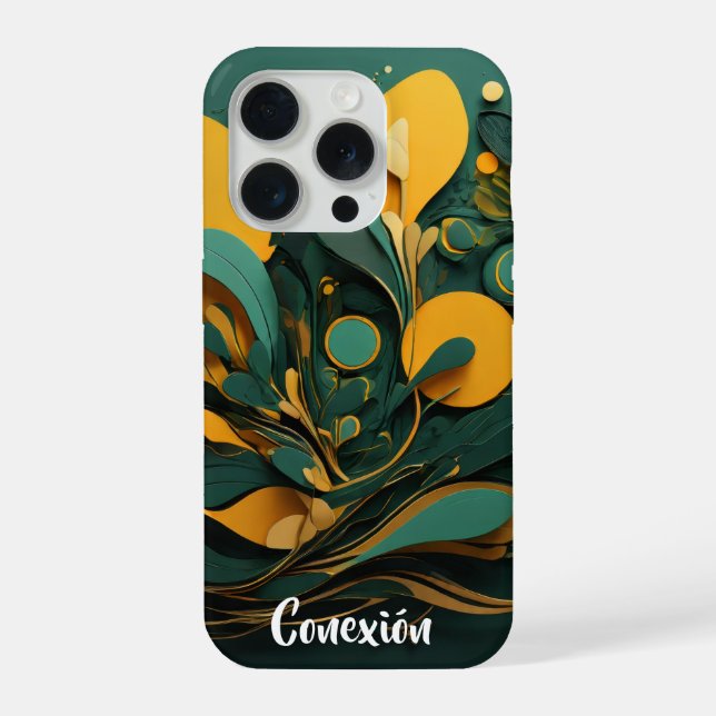 Coque iPhone Funda para Celular Arte Biodiversidad Viva Conexió (Verso)
