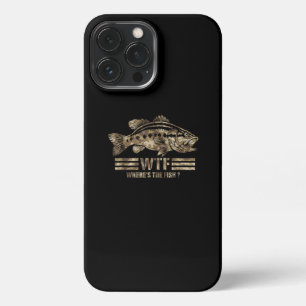 Etui iPhone 13 Pro Max Funny Bass Fishing Camo Où est le poisson