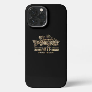 Etui iPhone 13 Pro Max Funny Bass Fishing Camo Où est le poisson