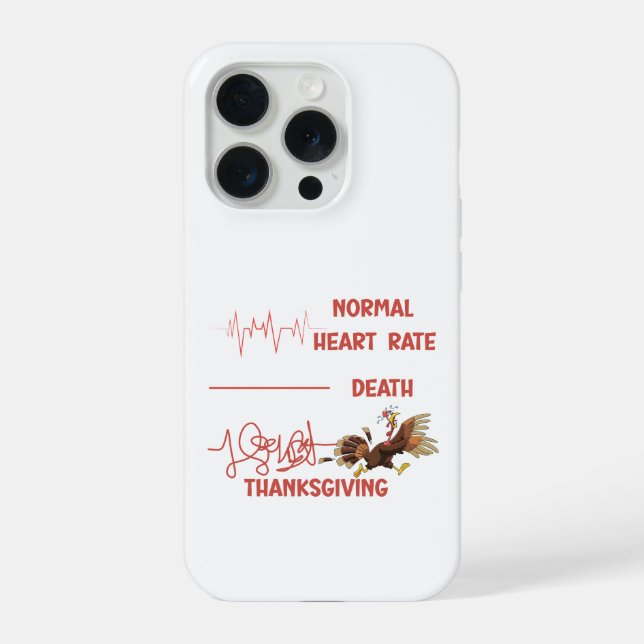 Coque iPhone Funny Thanksgiving turkey text. (Verso)