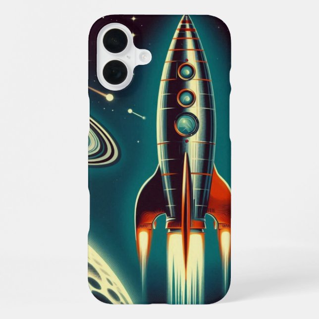 Coque iPhone Fusée spatiale  (Verso)