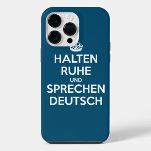 Coque Pour Pour iPhone 14 Pro Max Garder son calme et parler allemand