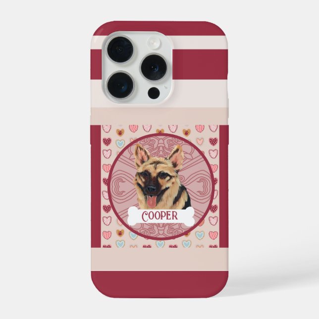 Coque iPhone German Shepherd Heart iPhone 11 Pro Case  (Verso)