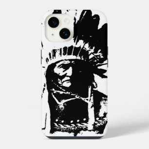 Coque Pour iPhone 14 Geronimo noir et blanc