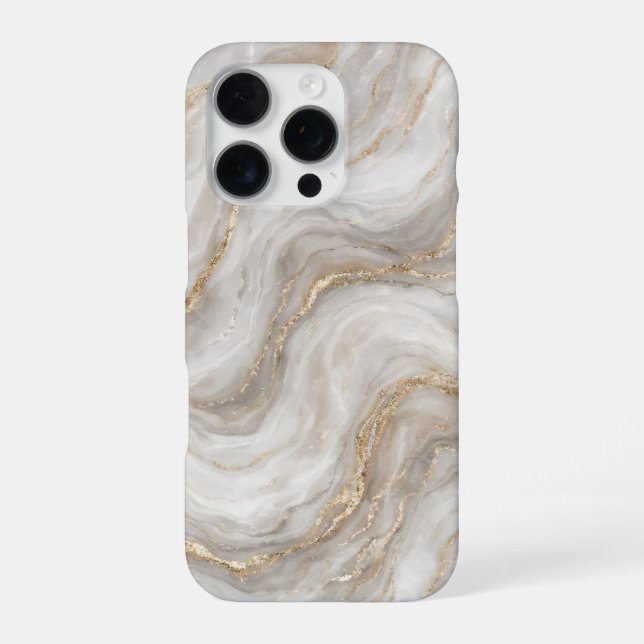 Coque iPhone Gilded Stone Flow (Verso)
