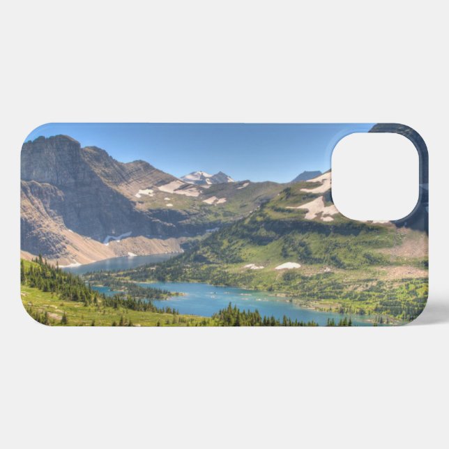 Coque iPhone Glace et neige | Parc national des Glaciers, Monta (Verso Horizontal)