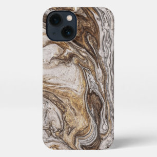 Etui iPhone 13 glamor 001 couleur brun liquide