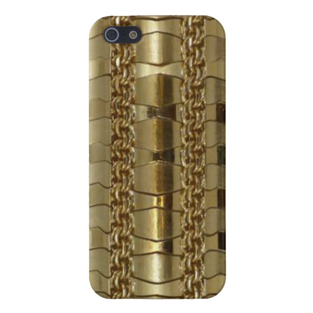 Coque iPhone Gold Links and Braid (Dos)