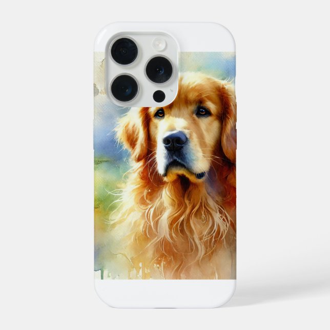 Coque iPhone Golden Retriever in Harmony 010924AREF126 - Waterc (Verso)