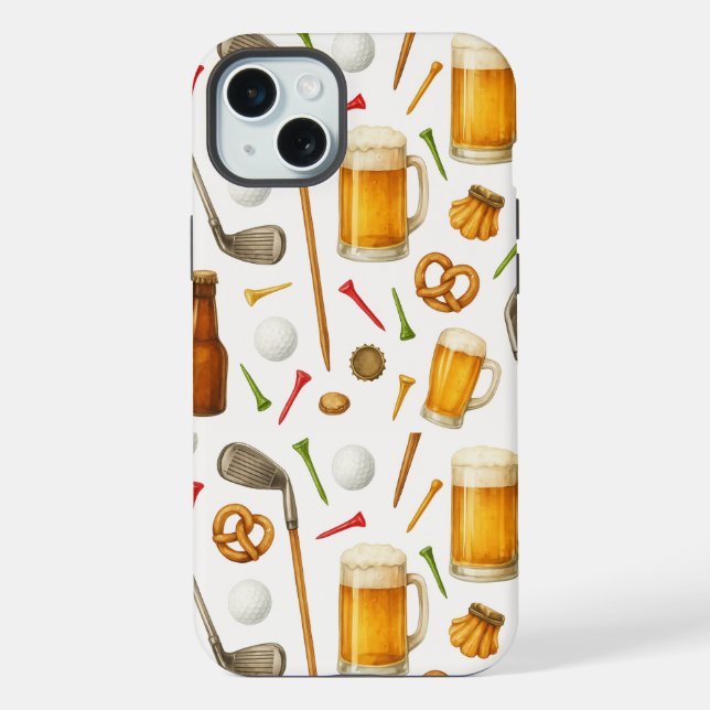 Coque iPhone Golf and Beer for Golfer  (Verso)