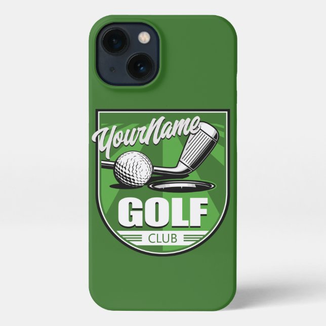 Coque iPhone Golf Club NAME Pro Golfer Player Personnalisé (Verso)