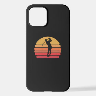 Coque iPhone 12 Golf de Retro Golfer Golf Vintage
