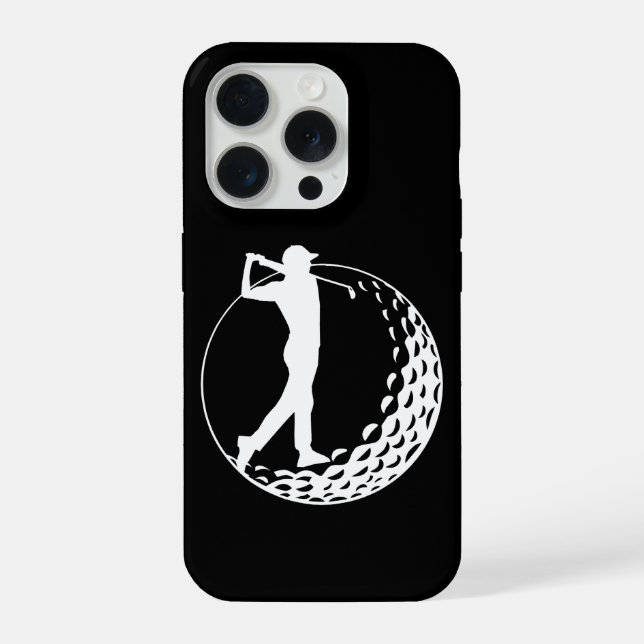 Coque iPhone Golf Lover, Golfer  (Verso)