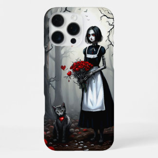 Coque iPhone 16 Pro Max Gothique Robot Girl