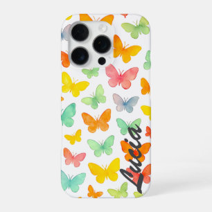 Coque iPhone 16 Pro Grace dans une ligne : Papillon Silhouette