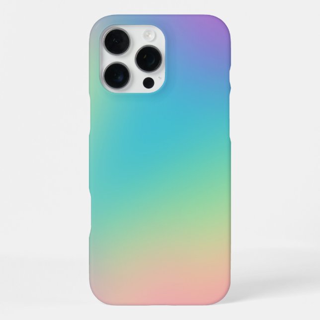 Coque iPhone Gradient arc-en-ciel magnifique (Verso)