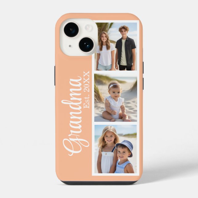 Coque iPhone Grandma photo personnalisée (Verso)