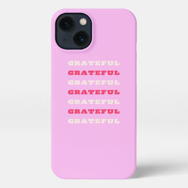 Coque iPhone Gratuit, Remerciements, Citation De Gratitude, Ros (Verso)
