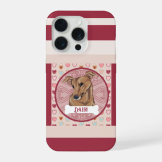 Greyhound Valentine Heart iPhone 11 Pro Case 