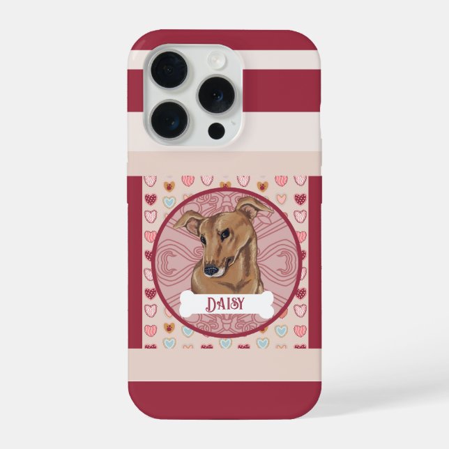 Coque iPhone Greyhound Valentine Heart iPhone 11 Pro Case  (Verso)