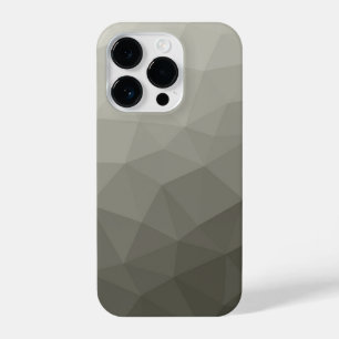 Coque Pour iPhone 14 Plus Gris brun clair dégradé de l'armée maille géométri