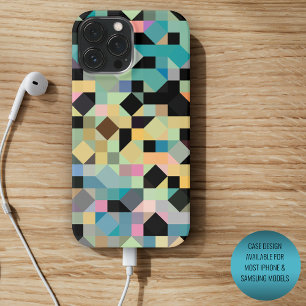 Coque iPhone 16 Pro Max Gris sarcelle bleu aqua vert noir personnalisé Mos