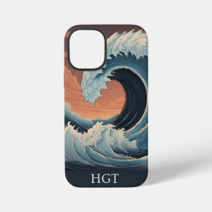 Coque iPhone 12 Mini Grosse vague de tsunami