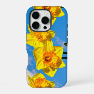Coque iPhone 16 Pro Groupe de Daffodils Médaille d'or fleurs Téléphone