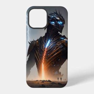 Coque iPhone 12 Pro Guerrier Cyborg Foudre