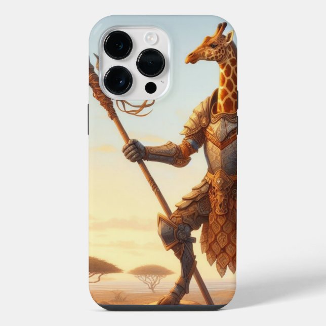 Coque iPhone Guerrier de girafe (Verso)