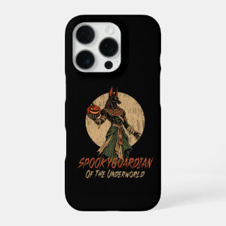 Coque iPhone 16 Pro Halloween avec Anubis, Gardien de l'Au-delà