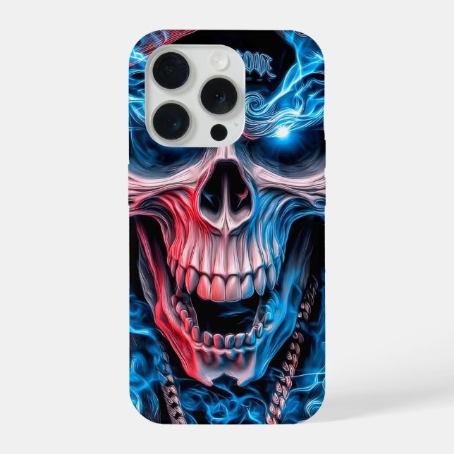 Coque iPhone ​Halo Skull Drip (Verso)