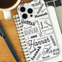 Hannah Black White Coque-coque iphone Mate