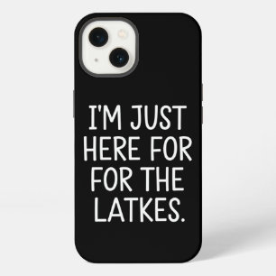 Etui iPhone 13 Hanukkah je suis juste là pour les latkes juifs