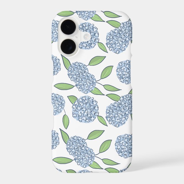 Coque iPhone Happy Hydrangea Preppy Téléphone Case (Verso)