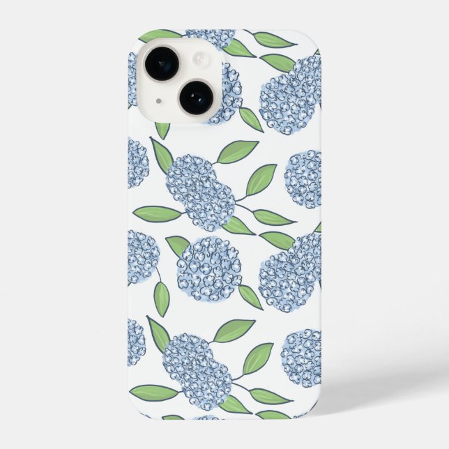Coque iPhone Happy Hydrangea Preppy Téléphone Case (Verso)