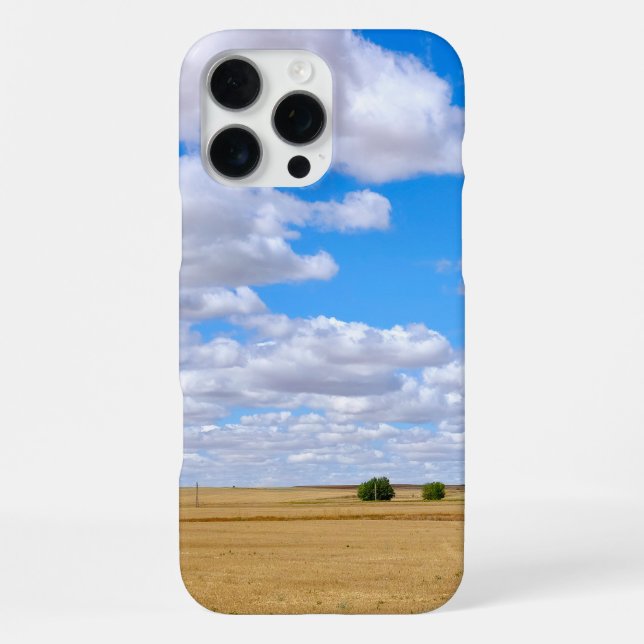 Coque iPhone Harvested wheat fields  (Verso)