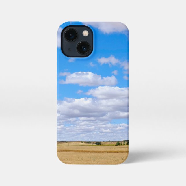 Coque iPhone Harvested wheat fields  (Verso)