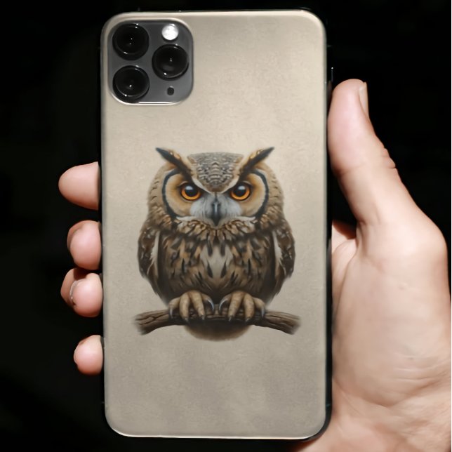 Coque iPhone Hibou Envoûtant Délice de l'Amant de la Nature (Créateur téléchargé)