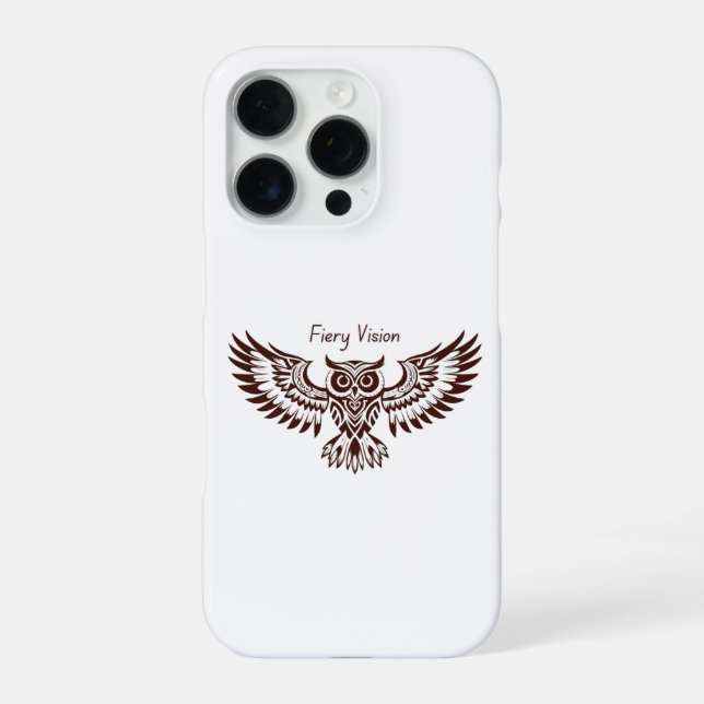 Coque iPhone Hibou Phénix – Vision Fiery (Verso)